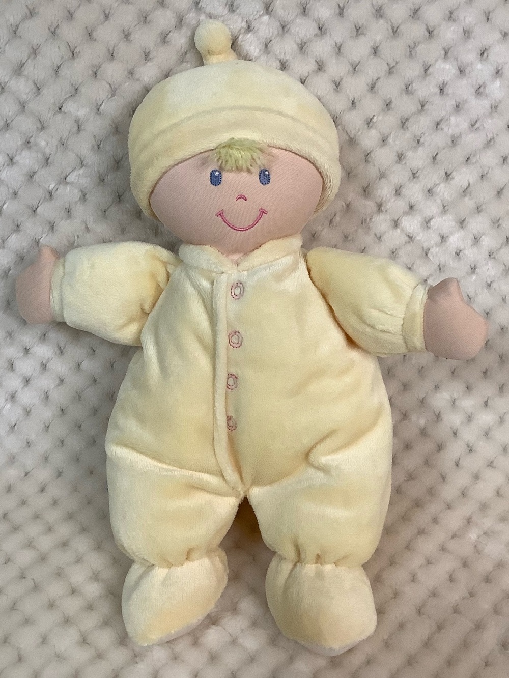 Animal Alley Plush Yellow Soft Baby Doll with Crinkle Arms Toys R Us Stuffed Toy
